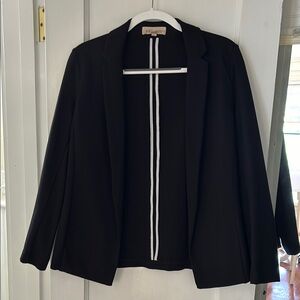 Philosophy Black Blazer Classic Suit Jacket